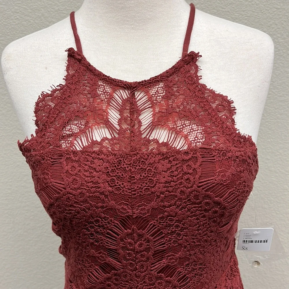 Free People She’s Got It Lace Bodycon Slip Dress - Picture 4 of 9